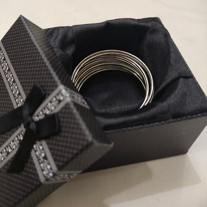 Set of 12 Metal Bangles (Golden & Silver)