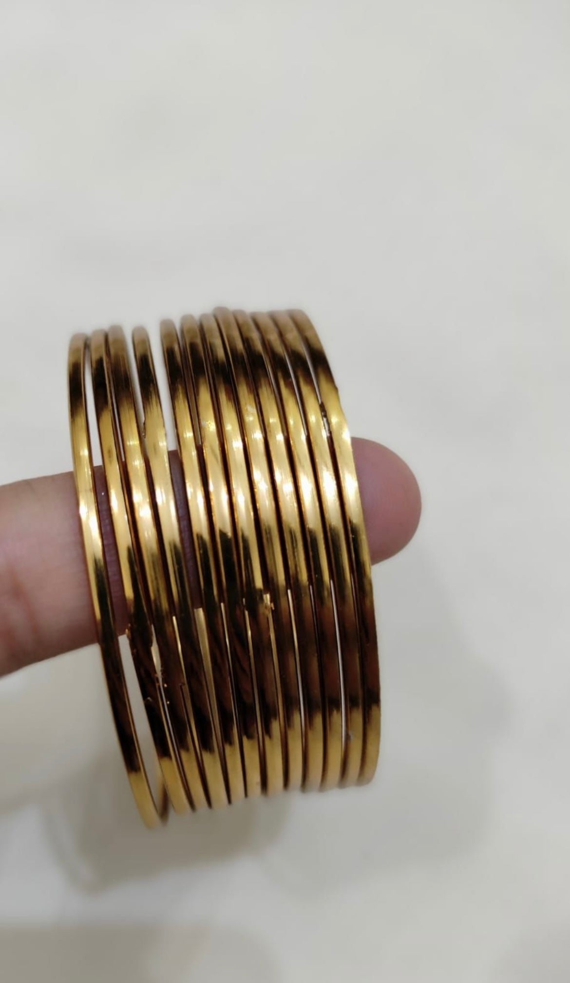 Set of 12 Metal Bangles (Golden & Silver)